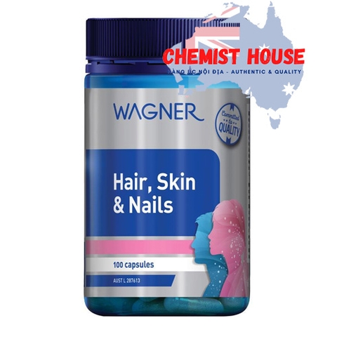 Wagner Hair Skin & Nails - Viên uống bổ Da, Móng 100 viên