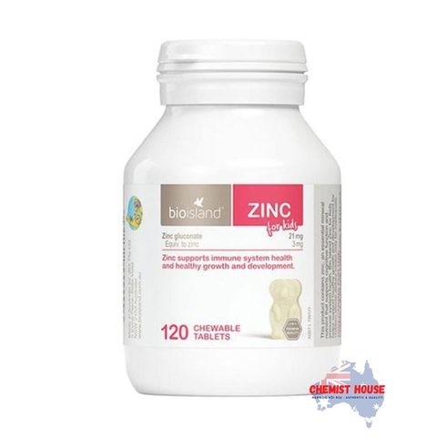 Bio Island Zinc - Viên uống bổ sung kẽm cho bé 120 viên