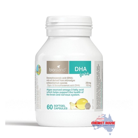 Bio Island DHA cho trẻ - Dầu cá giúp bé thông minh hơn 60 viên
