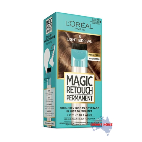 L'Oreal Paris Magic Retouch Permanent 6 Light Brown - L'Oreal Paris Magic Retouch vĩnh viễn 6 màu nâu nhạt