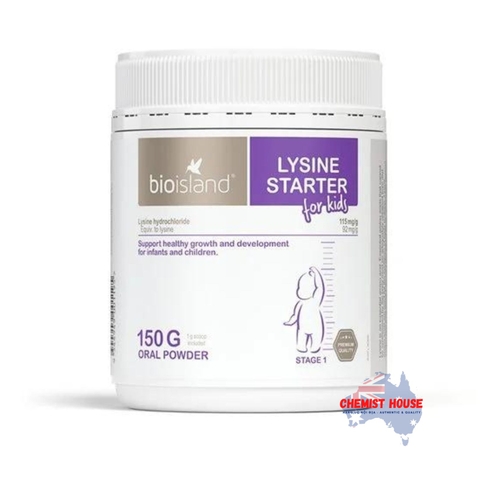 Bio Island Lysine Starter - Bột tăng chiều cao 150g