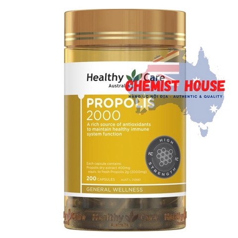Healthy Care Propolis 2000mg - Viên uống keo ong 200 viên
