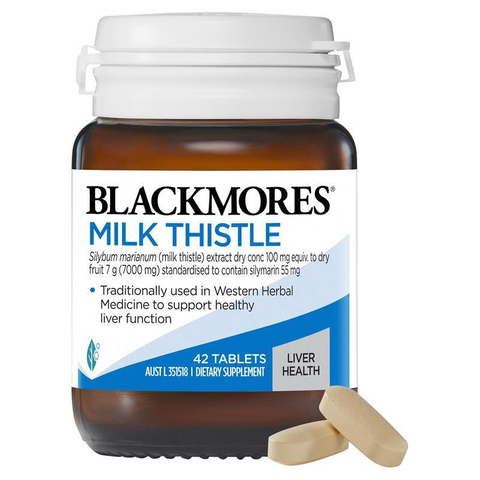 Viên bổ gan thải độc gan từ CÂY KẾ SỮA ÚC - Blackmores Milk Thistle 42 viên