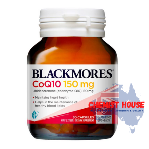 Blackmores CoQ10 150mg - Viên uống hổ trợ tim mạch 30 viên