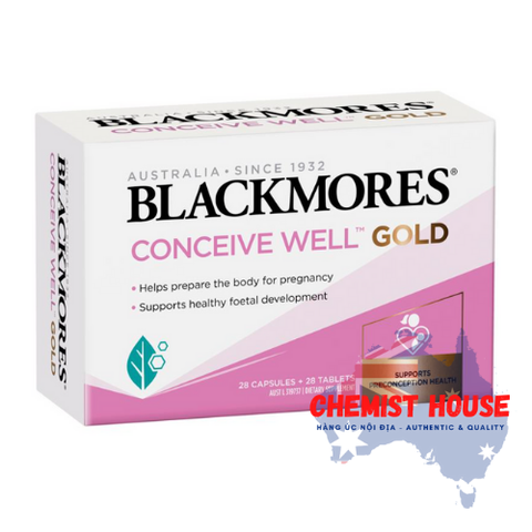 Blackmores Conceive Well Gold - Viên uống tăng khả năng thụ thai 56 viên