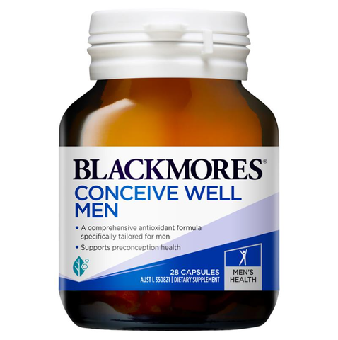 Viên uống tăng sinh lý tăng thụ thai cho Nam - Blackmores Conceive Well Men 28 Tablets