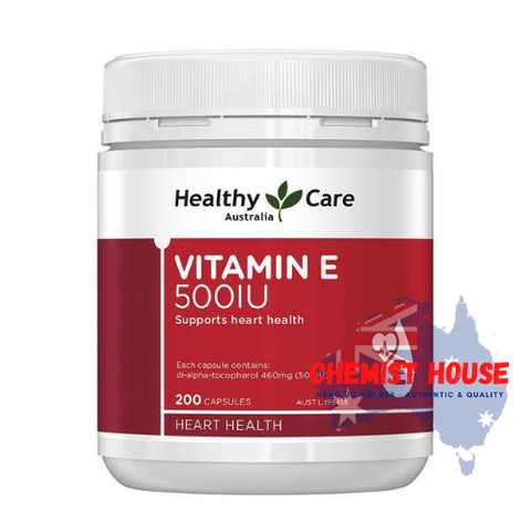 Healthy Care Vitamin E 500IU - Viên uống bổ sung vitamin E 200 viên