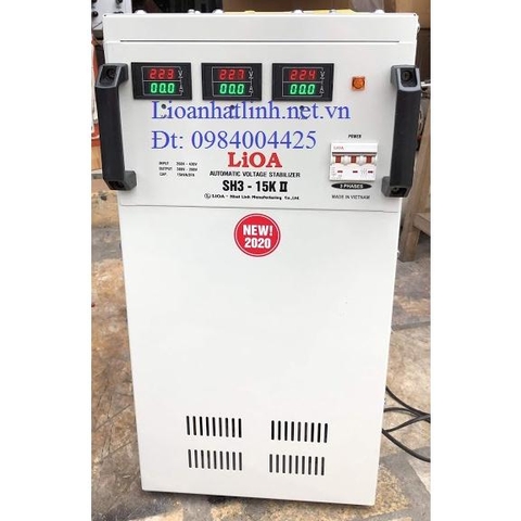 ỔN ÁP LIOA 15KVA 3 PHA SH3 - 15K II MỚI NHẤT 2022 - 2023