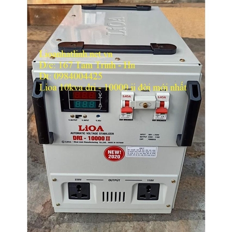ỔN ÁP LIOA 10KVA - 10KW DRI - 10000 II ĐỜI MỚI NHẤT 2022 - 2023 DÂY ĐỒNG 100%