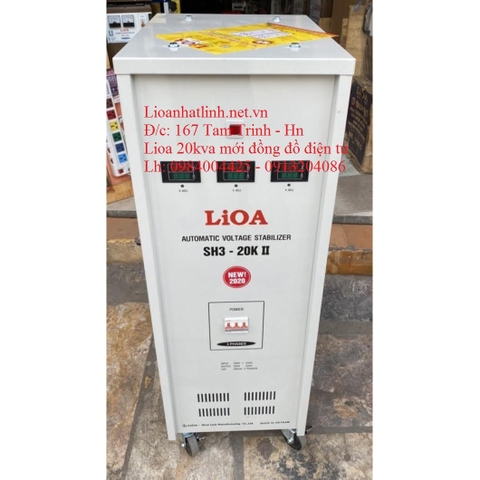 ỔN ÁP LIOA 20KVA 3 PHA SH3 - 20K II ĐỜI MỚI NHẤT 2022 - 2023 DÂY ĐỒNG 100%