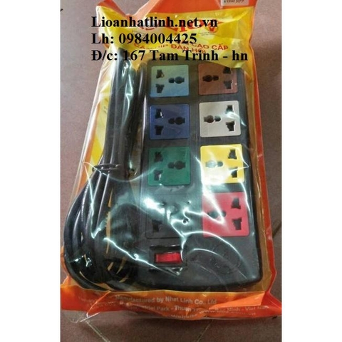 Ổ CẮM KÉO DÀI LIOA 3 CHẤU 8 LỖ ĐA NĂNG DÂY DÀI 3M MODEL 8D32N