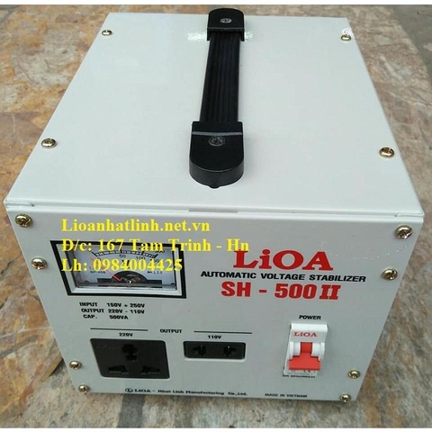 ỔN ÁP LIOA 0.5KVA - 500W - 500VA MÃ SẢN PHẨM SH - 500 II ĐỜI MỚI NHẤT
