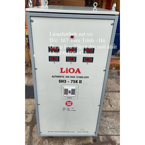 ỔN ÁP LIOA 75KVA 3 PHA SH3 - 75K II ĐỜI MỚI NHẤT 2022 - 2023