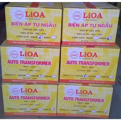 BIẾN ÁP LIOA 120V, BỘ ĐỔI NGUỒN 120V LIOA