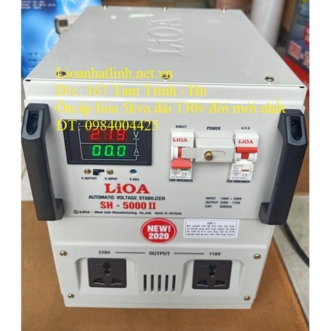 ỔN ÁP LIOA 5KVA - 5KW SH - 5000 II ĐỜI MỚI NHẤT, DÂY ĐỒNG 100%