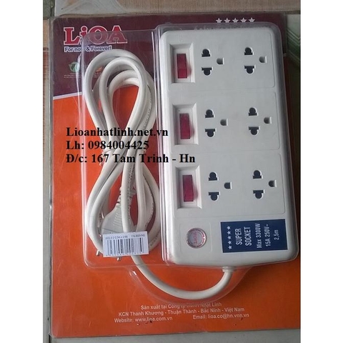 Ổ CẮM LIOA CÔNG SUẤT LỚN 3300W - 15A - 20A BÁN CHẠY NHẤT HIỆN NAY