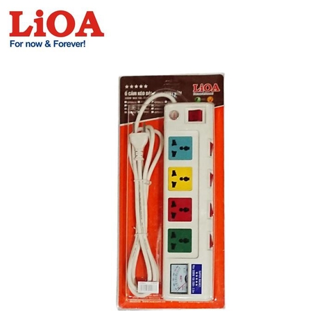 Ổ CẮM CÔNG SUẤT LỚN LIOA 4 LỖ 3300W MÃ SẢN PHẨM 4OFSSA2.5-2