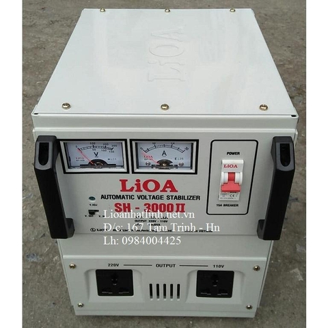 ỔN ÁP LIOA 3KVA - 3KW MÃ SẢN PHẨM SH - 3000 II ĐỜI MỚI NHẤT, DÂY ĐỒNG 100%