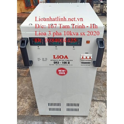 ỔN ÁP LIOA 10KVA 3 PHA DR3 - 10K II DẢI RỘNG 160V ~ 430V