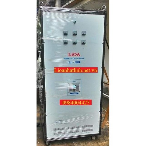 ỔN ÁP LIOA 200KVA - 200KW 3 PHA MODEL SH3 - 200K THẾ HỆ 1, ĐỒNG HỒ CƠ