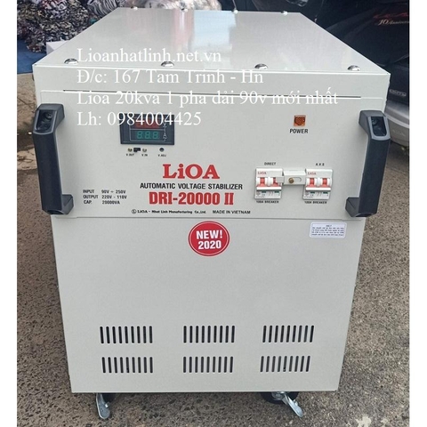 ỔN ÁP LIOA 20KVA - 20KW THẾ HỆ 2 DRI - 20000 II ĐỜI MỚI NHẤT 2022 - 2023 DÂY ĐỒNG 100%