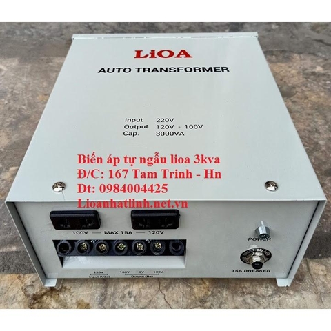 BIẾN ÁP TỰ NGẪU LIOA 3000VA - 3000W - 3KVA
