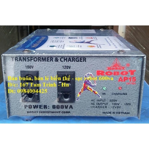 BIẾN ÁP - NẠP ẮC QUY 600VA ROBOT