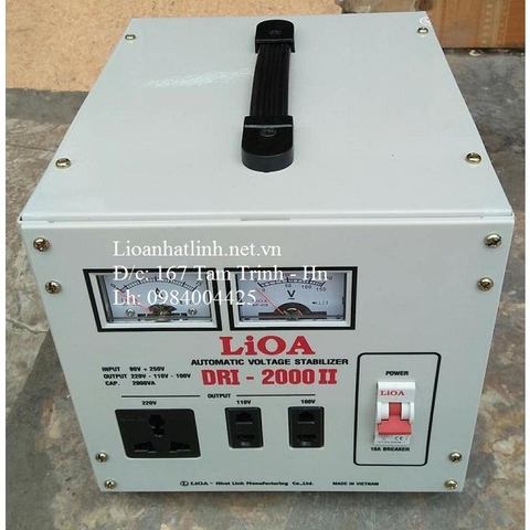 ỔN ÁP LIOA 2KVA - 2KW MÃ SẢN PHẨM DRI - 2000 II ĐỜI MỚI NHẤT