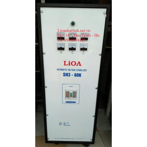 ỔN ÁP LIOA 60KVA 3 PHA DẢI 260V - 430V SH3 - 60K THẾ HỆ 1