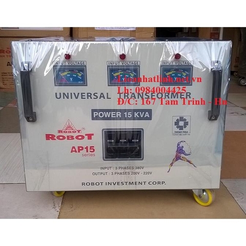 BIẾN ÁP ROBOT 15KVA 3 PHA
