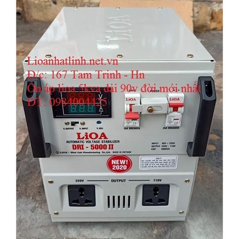 ỔN ÁP LIOA 5KVA - 5KW DRI - 5000 II ĐỜI MỚI NHẤT, DÂY ĐỒNG 100%