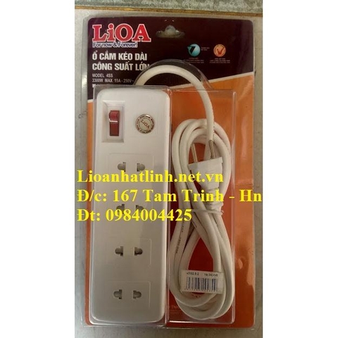 Ổ CẮM CÔNG SUẤT LỚN LIOA 3300W MÃ SẢN PHẨM 4SS2.5-2