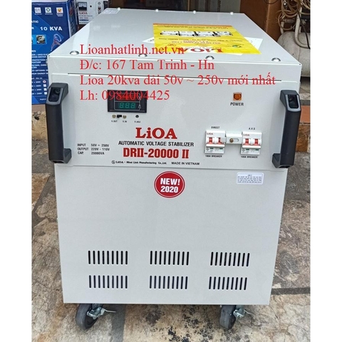 LIOA 20KVA DRII THẾ HỆ 2 ĐỜI MỚI NHẤT 2022 - 2023 DÂY ĐỒNG 100%