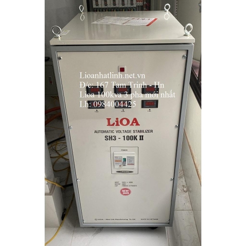 ỔN ÁP LIOA 100KVA 3 PHA SH3 - 100K II ĐỜI MỚI NHẤT 2022 - 2023