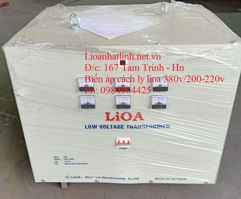 BIẾN ÁP CÁCH LY 20KVA LIOA 3 PHA