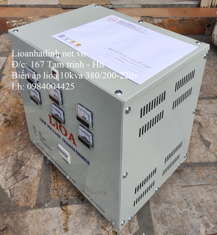 BIẾN ÁP 380V RA 220V 10KVA