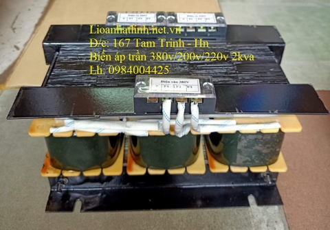 MÁY BIẾN ÁP TRẦN 380V/220V 2KVA - 2KW