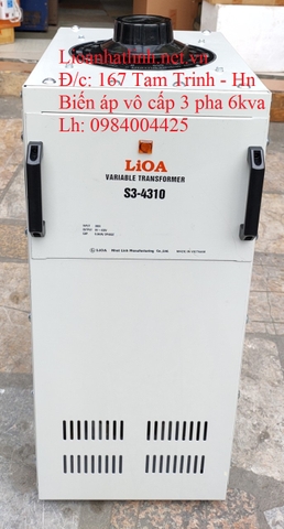 BIẾN ÁP VÔ CẤP LIOA 3 PHA 6KVA - 10A