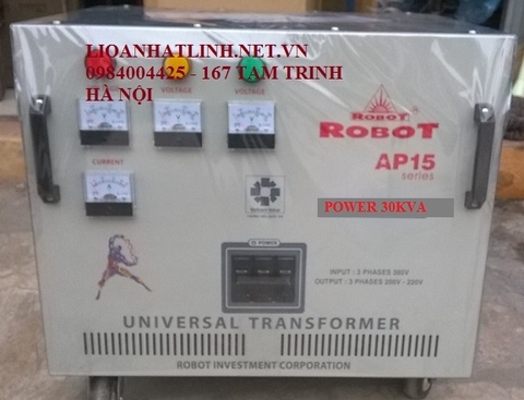 BIẾN ÁP 30KVA 3 PHA ROBOT