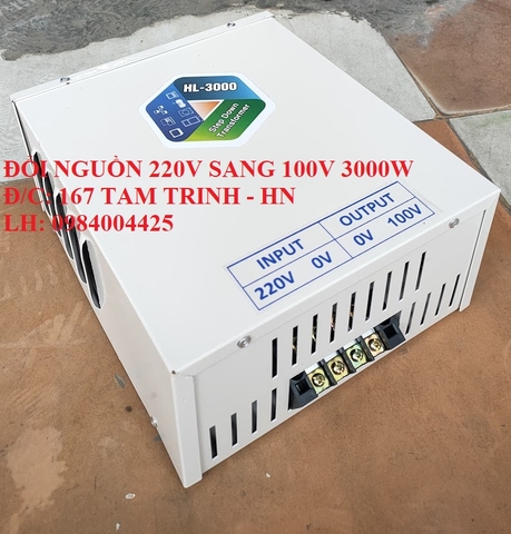 BỘ ĐỔI NGUỒN 220V SANG 100V - 110V 3000VA - 3000W