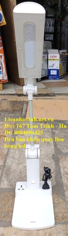 ĐÈN ĐỂ BÀN HỌC SINH LIOA CÓ THÊM 2 Ổ CẮM ĐA NĂNG MODEL LIDB27B - LIDB27H