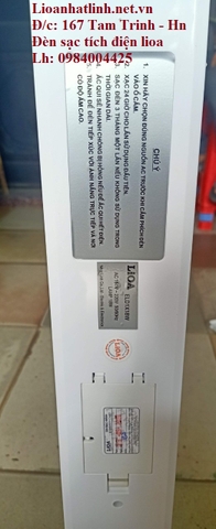 ĐÈN SẠC LIOA, ĐÈN SẠC TÍCH ĐIỆN LIOA SỬ DỤNG PIN MODEL ELD1X18WPIN