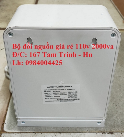 BỘ ĐỔI NGUỒN GIÁ RẺ 220V SANG 100V - 110V 2000VA - 2000W