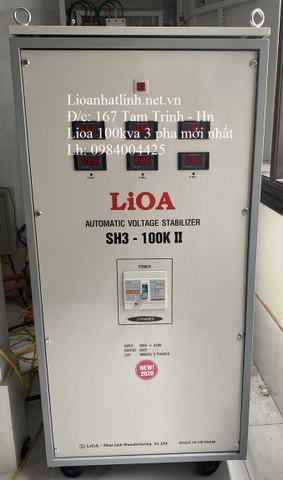GIÁ LIOA 100KVA MODEL SH3 - 100K II ĐỜI MỚI NHẤT HIỆN NAY