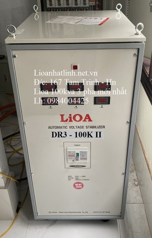 GIÁ ỔN ÁP LIOA 100KVA - 100KW 3 PHA DẢI 160V - 430V ĐỜI MỚI NHẤT HIỆN NAY