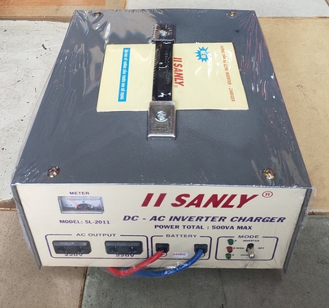 BỘ KÍCH ĐIỆN 24V LÊN 220V 500W - 500VA SANLY DÙNG TRÊN Ô TÔ - OTO