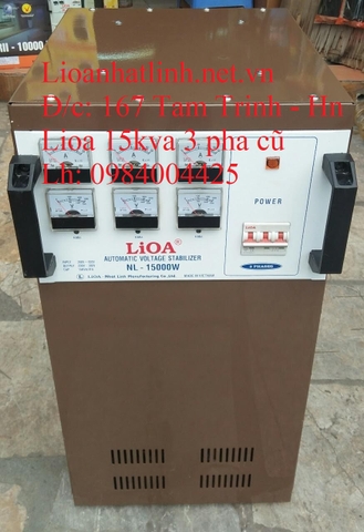 ỔN ÁP LIOA 15KVA - 15KW - 15000W 3 PHA ĐỜI CŨ GIÁ RẺ