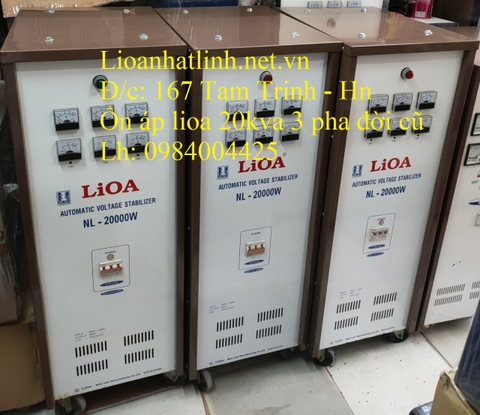 ỔN ÁP LIOA 3 PHA 20KVA - 20KW MODEL NL - 20000W 3 PHA CŨ GIÁ RẺ
