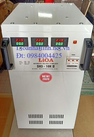 GIÁ ỔN ÁP LIOA 10KVA 3 PHA DẢI 260V - 430V ĐỜI MỚI NHẤT HIỆN NAY