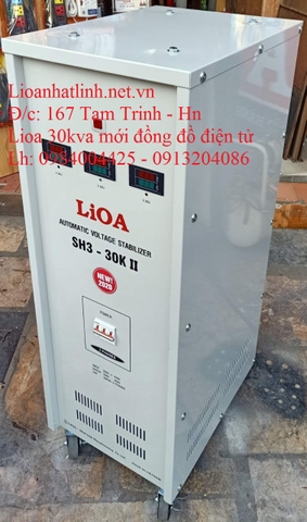 GIÁ ỔN ÁP LIOA 30KVA 3 PHA MODEL SH3 - 30K II ĐỜI MỚI NHẤT HIỆN NAY